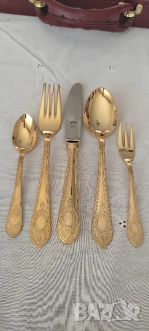 Луксозен комплект прибори" SOLINGEN"* Позлатени 23/24 карата, снимка 1