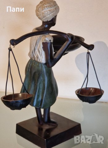 Бронзова винтидж скулптура от средата на 20-ти век, снимка 12 - Антикварни и старинни предмети - 42753649