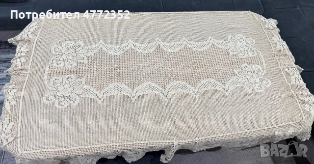 Ръчно плетени покривки за маса, снимка 2 - Покривки за маси - 53953279