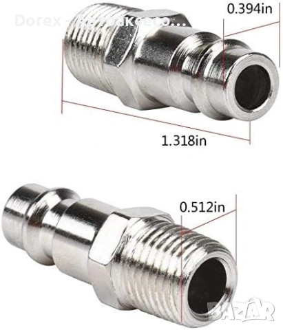 Комплект 20 части пневматични накрайници 1/4” бърза връзка, снимка 2 - Аксесоари и консумативи - 53901243