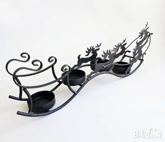 Метален коледен свещник, снимка 4 - Коледни подаръци - 47526791