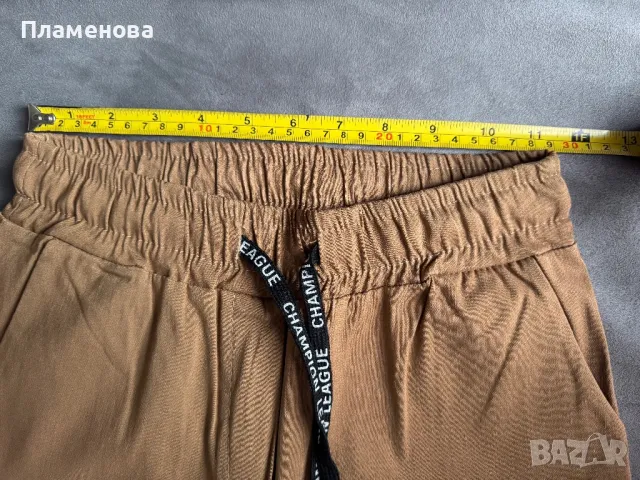 Дамски кафяв клин-панталон - one size , снимка 7 - Панталони - 49501479