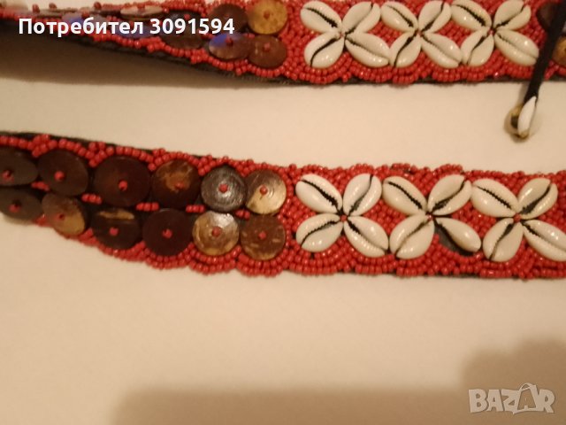  колан с черупки, дърво моден аксесоар от Тибет, снимка 2 - Други ценни предмети - 42807207