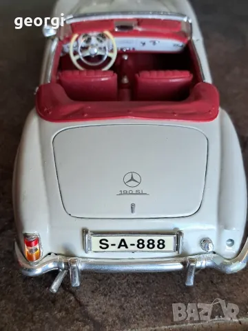 Mercedes 190 sl 1:18 Maisto, снимка 5 - Колекции - 50090330