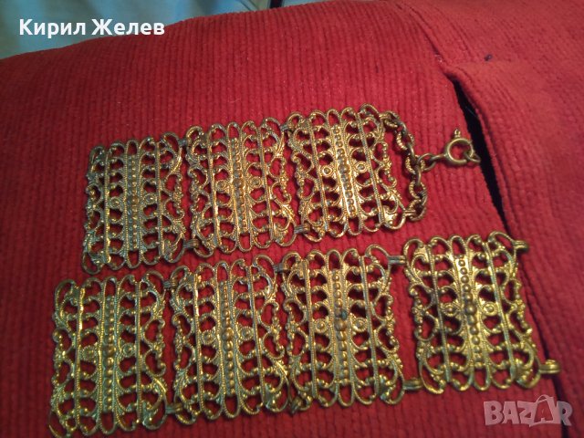 ЕЛЕМЕНТИ от СТАРИННА БРОНЗОВА ГРИВНА с ЖИВАЧНА ПОЗЛАТА СТАРО ГРАДСКО БИЖУ за РЕСТАВРАЦИЯ 4737