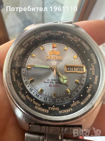 ORIENT World Time Automatic. 80-те години на миналия век., снимка 2 - Антикварни и старинни предмети - 56348972