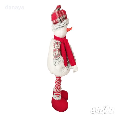 4142 Голяма коледна фигура Снежко с разтягащи се крака 47-78см, снимка 4 - Декорация за дома - 42569007