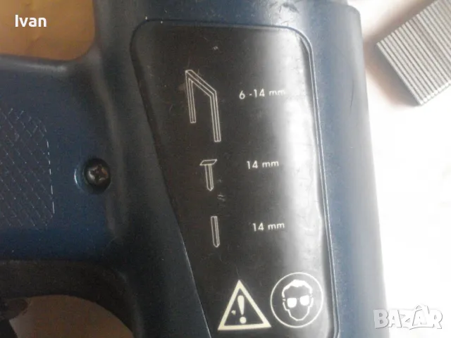 Холандски оригинал ЕЛЕКТРИЧЕСКИ ТАКЕР КОМБИНИРАН СКОБА ПИРОН ИГЛА ДО 16мм Като нов TOP CRAFT TET 200, снимка 13 - Други инструменти - 47761486