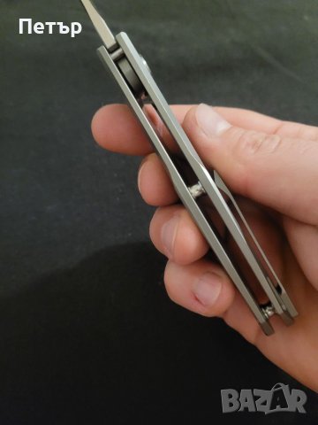 Two Sun флипер с титан и стомана D2 , снимка 9 - Ножове - 38991560