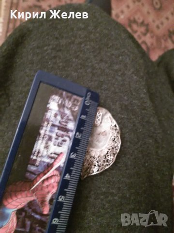 РЕТРО СРЕБЪРНА ФИЛИГРАН със СМОЛА ФЛОРАЛНА БРОШКА ВИСОКА ПРОБА СРЕБРО ГРАНУЛАЦИЯ БИЖУ 8059, снимка 13 - Антикварни и старинни предмети - 30343452