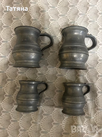 Халби за вино и бира от калай