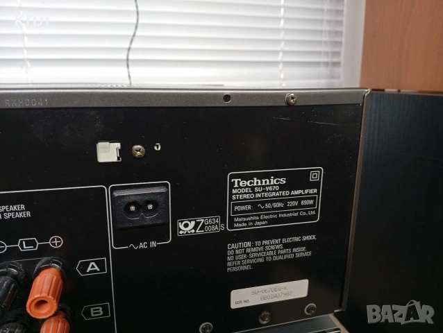Усилвател TECHNICS SU-V 670, снимка 11 - Ресийвъри, усилватели, смесителни пултове - 53249649
