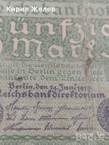 Райх банкнота - Германия - 50 марки / 1919 година - 17959, снимка 6 - Нумизматика и бонистика - 31032079