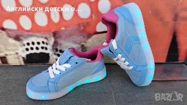 Английски детски кецове светещи с USB-GEOX, снимка 12 - Детски маратонки - 49926732