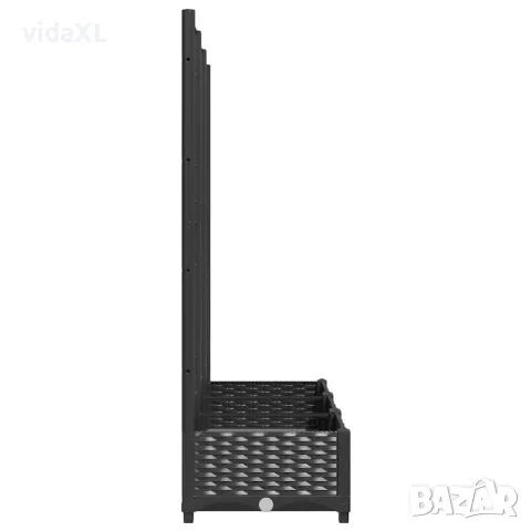 vidaXL Градинска саксия с решетка, черна, 120x40x121,5 см, полипропилен, снимка 5 - Саксии и кашпи - 56146772