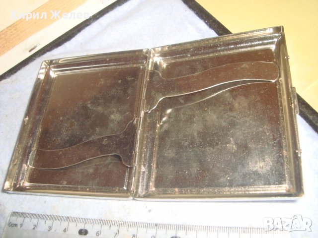 СТИЛНА ВИНТИДЖ СРЕБРИСТА РЕТРО СТИЛ ТАБАКЕРА 32192, снимка 2 - Табакери - 38288950