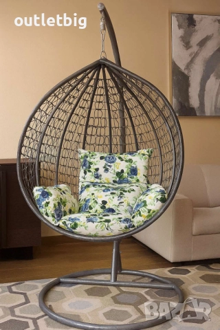Люлка градинска висяща люлка тип гнездо,яйце–Промоция!, снимка 5 - Градински мебели, декорация  - 52232764