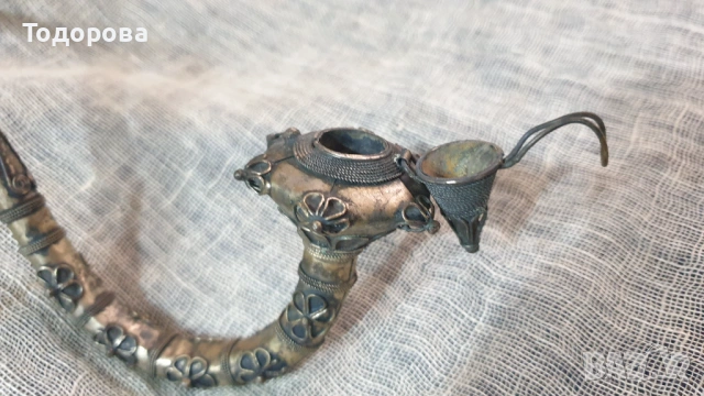 Азиатска лула за опиум, снимка 3 - Антикварни и старинни предмети - 54012720