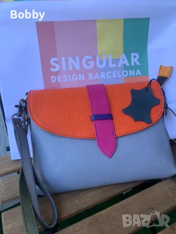 Дизайнерска кожена чанта SORUKA, BARCELONA, снимка 7 - Чанти - 50336870