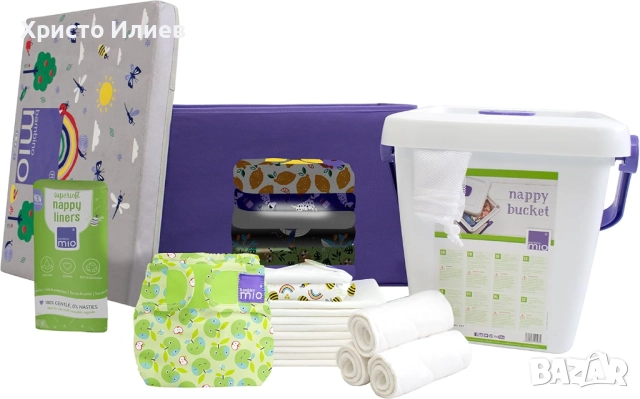 Стартов комплект пелени за многократна употреба и горни гащички Bambino Mio