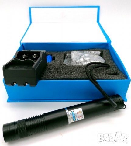 ЛАЗЕР СИН HIGHT POWER 50 000mW 450nm, снимка 2 - Друга електроника - 29253177