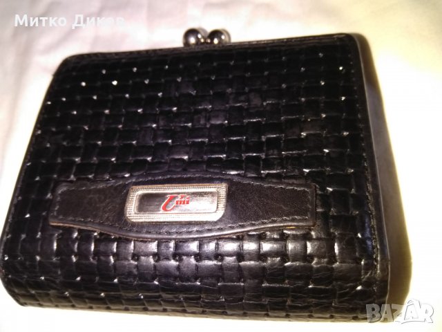 Портмоне Уми бутиково 110х95мм естествена кожа, снимка 3 - Портфейли, портмонета - 30736941