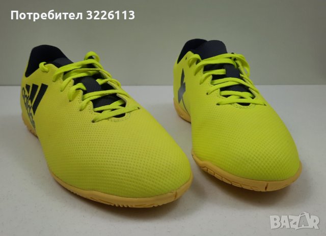Футболни обувки за зала Adidas X 17.4 IN, размер 38.5 /UK 5.5/ стелка 24.5 см., снимка 3 - Футбол - 37401142