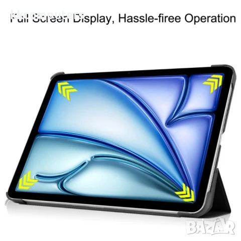Apple iPad Air 11 2024 Кожен Калъф и Протектор, снимка 14 - Калъфи, кейсове - 51146843
