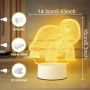  Холограмна 3D LED лампа-Костенурка , снимка 7