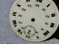 РЯДЪК ПОРЦЕЛАНОВ ЦИФЕРБЛАТ с 24-ЧАСОВ РЕЖИМ от РИМСКИ и АРАБСКИ ЦИФРИ от СТАР ДЖОБЕН ЧАСОВНИК 49640, снимка 2