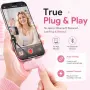 Нов Безжичен микрофон за iPhone Android iPad USB-C Lightning AI шумопотискане за влог TikTok, снимка 2