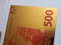 Позлатена с 24 карата злато банкнота със сертификат , снимка 9