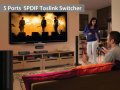1X5 SPDIF TOSLINK Split Switcher Дистанционно Цифрово Оптично Аудио 1Изход 5Входа LPCM2 DTS DolbyAC3, снимка 14