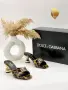 Dolce&Gabbana Дамски Чехли С Метален Дебел Ток Долче И Габана - Различни Цветове Код SEM-541, снимка 4