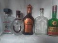 Големи стъклени бутилки от алкохол различни видове за колекция, снимка 3