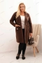 Елегантно дамско палто Plus Size с яка и големи джобове, 8цвята , снимка 7