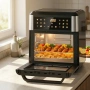 Дигитален фритюрник с горещ въздух и фурна 5-в-1 Homelux, 12L, 1800W, 12 Програми, LED , снимка 1