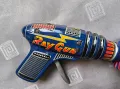 Тенекиена играчка, Лъчев пистолет, "Космически пистолет"JAPON Ray Gun, снимка 4
