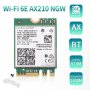 Нова ДвуБандова Wi-Fi 6 Карта Intel AX210G NGFF M.2 802.11ax 3000Mbps Bluetooth 5.2 AX210NGW AX210, снимка 8