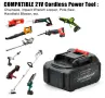 Комплект Li-Ion акумулаторна батерия 2 броя + зарядно устройство, 21V / 4000mAh, съвместими с Makita, снимка 3