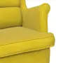 vidaXL Фотьойл, горчица, кадифе, снимка 7