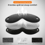 Нова 3D Черна Очна Маска за Сън с Тапи за Уши - Перфектно Прилягане, снимка 4