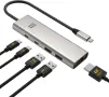 Minthouz USB C хъб, 5 в 1 многопортов адаптер, USB C към HDMI с 4K@60Hz, 140W PD, 2 Type-A&1*Type-С, снимка 1