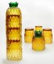 Нов комплект от 4 броя чаши с дизайн на ананас Подарък, снимка 1 - Други стоки за дома - 42746059