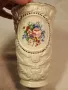 винтидж порцеланова ваза с цветя и позлата 6/1, снимка 3