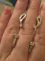 Два чифта сребърни обеци със цирконий, снимка 1
