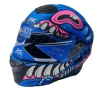 Каска с визьор X-ONE за мотор, скутер, ATV - синя с розово - L, снимка 1