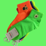 Дамски/юношески спортни чорапи с авокадо в неонови цветове, снимка 4