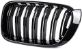 Двойни M Бъбреци Решетки за BMW X3 X4 F25 F26 БМВ Черен Гланц 2010-2014, снимка 5