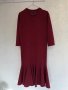 Красива рокля бордо,плътен трикотаж, снимка 6